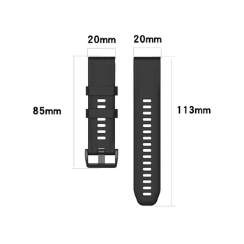 Za Garmin Fenix 6S 5S Watchband 20 mm Zapestnica Trak Za Fenix 6s Pro 5s Plus Watch Trak Silikonski Hitro menjavo manžeta