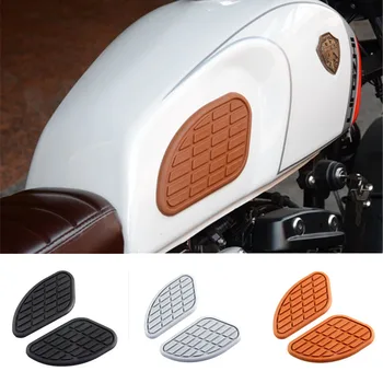 Vintage cafe racer motocikla nalepko gume strani kolena zaščitnik nalepke nalepke del moto oprema motornega kolesa plinske posode za gorivo pad