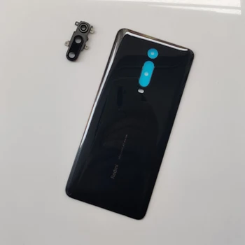 Prvotne stekla Nazaj Kritje Za Xiaomi Mi 9T MI9T pro zadnja Vrata Zamenjava Baterije Primeru,Zadnji Pokrov Ohišja Črna+Objektiv Kamere