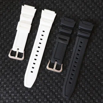 Zamenjajte 18 mm Watchband Trak Za Casio AE-1000w AQ-S810W W-S200H Black silikagel Z Orodji, ki so Modno Oblikovanje Watchband