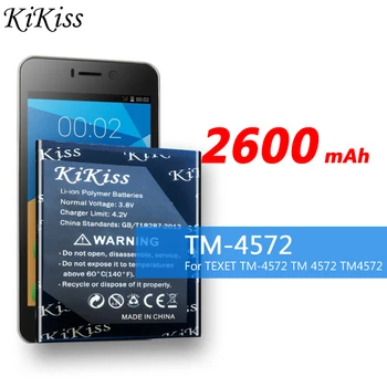 2600mAh Za TEXET TM-4572 TM 4572 TM4572 Visoke Zmogljivosti Mobilnega Telefona Baterije