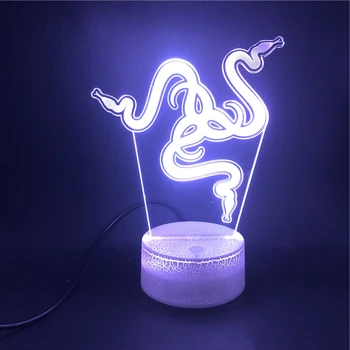 Igra Razer Led Nočna Pametni Telefon Nadzor Otrok Spalnica Dekoracijo 3D Led namizne Svetilke Otroci Weeken Stranka Presenečenje Darila