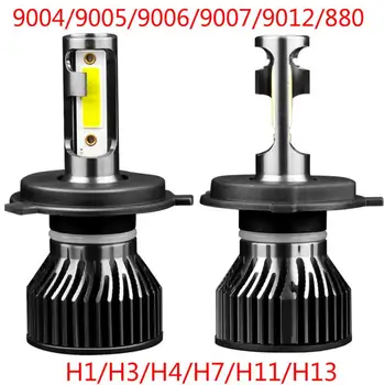 Mini Canbus Lampada H4 H7 LED Avtomobilski Žarometi H1/H3/H4/H7/H11/H13/9004/9005/9006/9007/9012/880 meglenke Žarnice za Avto Oprema