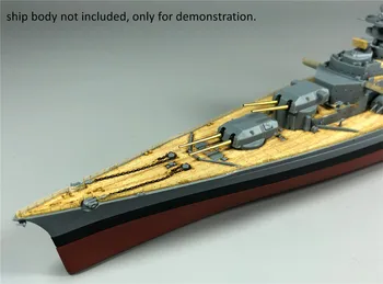 Podrobnosti Gor Nastavite za 1/700 Obsega Bismarck Meng PS-003 Ladje Model CYE006B (Kovinski Sodi Leseni Kabini PE Del)
