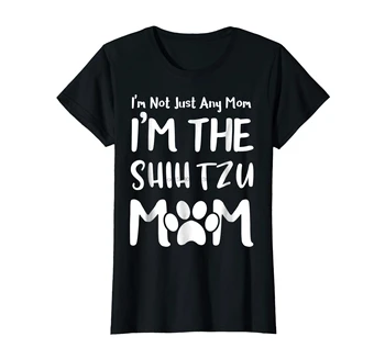 Shih Tzu je Mama Majica Mamica Darilo-Ženske materinski Dan T-Majica-Črna