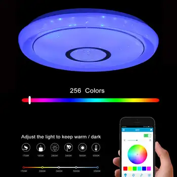 200W WiFi Sodobne RGB LED Smart Stropne Luči APP Inteligentni Nadzor bluetooth Glasbe Stropne Svetilke za Dom, Spalnica, Dnevna Soba