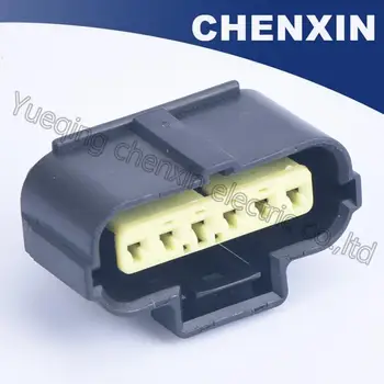 Črna 6 pin Zaprti nepremočljiva auto priključki (rumena posnetek) 1.8 ženski 184060-1 elektronski črpalka za gorivo električna Stanovanj Priključek