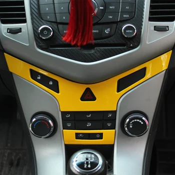 2Pcs/Set ABS Chrome sredinski Konzoli Plošča klimatske naprave Vent Bleščica Trim Nalepke za Chevrolet Cruze Sedan Hatchback