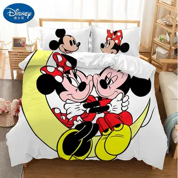 Disney Otrok 3D posteljnina nabor Rjuhe Prevleke Pillowcases posteljnina določa Otroke, risanka Mickey miške Minnie Mehko Srčkan posteljo set darilo