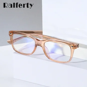 Ralferty 2020 Računalnik Očala Proti Modra Svetloba Očal Okvir Moških Pravokotnik Spektakel, Jasno, Transparentno Črna oculos de grau