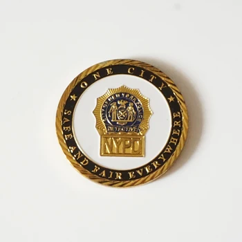 Združujejo članice zastavo NYPD kovancev Zvest Vse do Smrti New York police department bronzed prekrita izziv kovanci, trgovina s spominki, zbirateljstvo