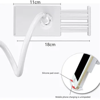 360 Rotacijski Prilagodljiv Dolge Roke Mobilni Telefon, Držalo za Namizni Posteljo Leni Nosilec Mobilno Stojalo Podpora Za iPhone, iPad, Samsung Redmi