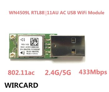 WIRCARD WN4509L Mini 5Ghz 2,4 Ghz 433Mbps Wireless Dual Band 802.11 napajalnik USB WiFi Adapter RTL8811AU za Namizni/Prenosni računalnik/PC