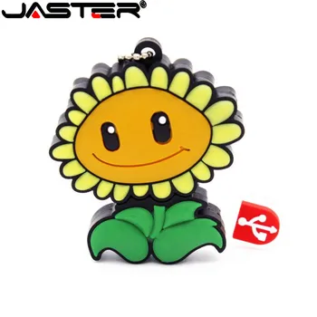JASTER risanka sončnično USB flash drive rastlin in zombi slog 4GB 8GB 16GB 32GB 64GB luštna igrača sonca