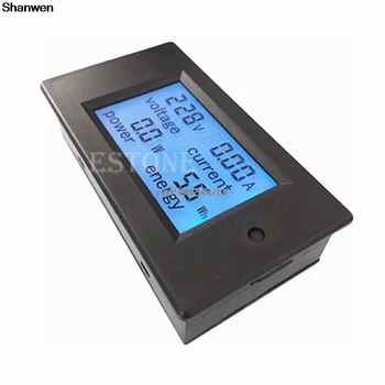 LCD Digitalni Volt Watt Moči Meter Voltmeter Ampermeter AC 80-260V 20A