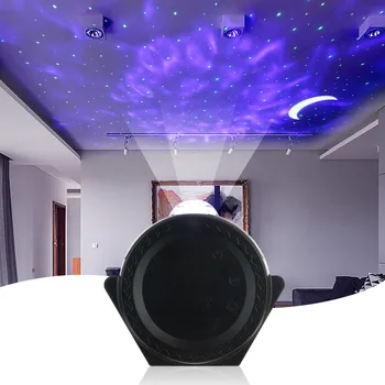 LED Star Ocean Val Projektor Noč Svetlobe Galaxy Zvezdnato Nebo Projektor Nočna Lučka Za Otroke darila za 7,5 W, 100-240 v AC