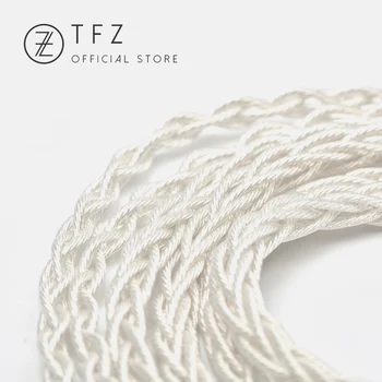 TFZ/ Slušalke nadgradnjo žice,TC3.5/4.4 mm vmesnik 0.78 mm pin univerzalno silver plated eno crystal bakrene, srebrne folije žice