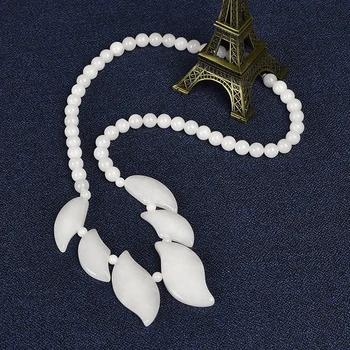Bela Chalcedony Jasmina nakit ogrlica velikodušno temperament pol gem ogrlica oblikovane kroglice žensk Ogrlica
