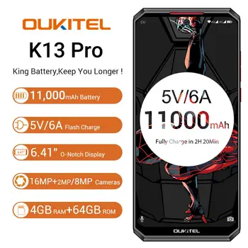 OUKITEL K13 Pro Android 9.0 Mobilni Telefon 6.41