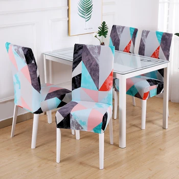 Niz natisnjeni stretch stol kritje za jedilnico urad banket stol zaščitnik elastičen material fotelj pokrov