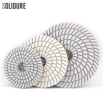 7pcs/set Diamond mokro poliranje Spiralnega Modela Fleksibilne Poliranje Marmorja Moker Beton Granit Brušenje Disk
