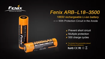 1PCS Novih FENIX ARB-L18-3500 3500mAh polnilna Litij-ionska baterija s PCB