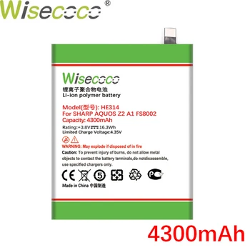 Wisecoco HE314 4200mAh Novo Baterijo Za SHARP AQUOS Z2 A1 FS8002 Telefon, Zamenjajte + Številko za Sledenje
