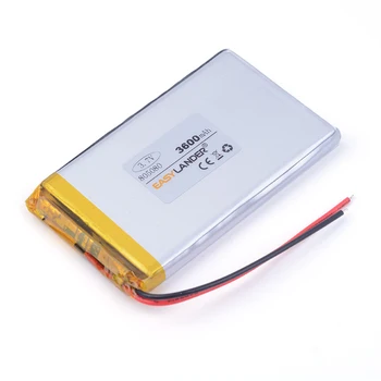 805080 3,7 V 3600mAh Litij-Polimer LiPo Baterijo za ponovno Polnjenje celic Za Mp3 Moč banke PSP telefon PAD prinaša dobička tablet PC