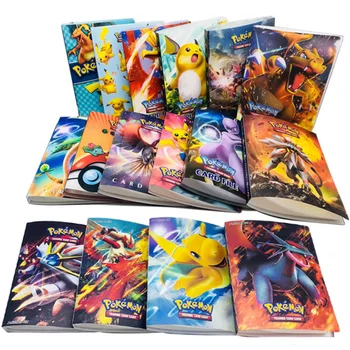 240Pcs Pokemon Karte Album Knjiga Risank Anime Igra Pokemons kartice Priljubljene Naložen Seznam Veziva Mapo Zmogljivosti, Zbiranje daril