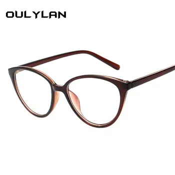 Oulylan Moda Mačka Oči Očala Okvirji Moških Optični Pregledna Očala Ženske Okvir Ultra Lahek Okvir Jasno, Leče Očala