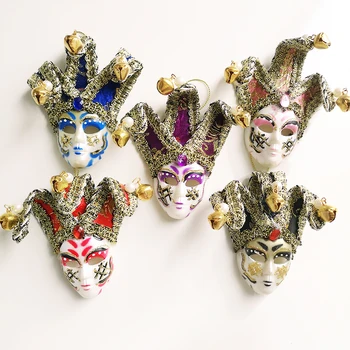 Ročno Poslikane Beneške Maske, Italija 3D Smolo, Hladilnik Magneti Turističnih Spominkov Hladilnik Magnetne Nalepke Darilo