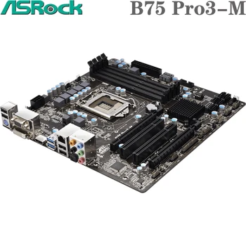 ASRock B75 Pro3-M LGA1155 Intel Core 2/3th i3/i5/i7/Xeon/Pentium/Celeron HDMI LGA-1155 B75 Mikro-ATX Namizni RAČUNALNIK z Matično ploščo