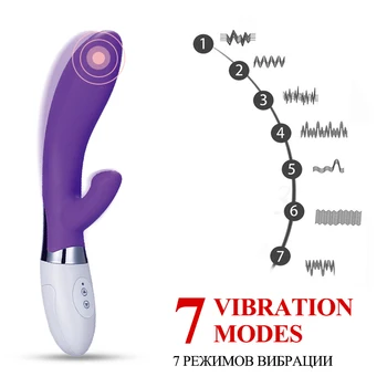 Velik Dildo, Vibrator Sex Igrače Za Ženske Močne Dvojne Vibracije 7 Hitrosti Klitoris Stimulator G Spot Ženska Masturbacija Massager