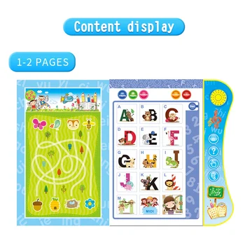Arabski jezik branje knjige večfunkcijsko učenje, E-knjiga za otroke,sadje, živali, Kognitivne in Dnevno Duaas za Islam otrok igrača