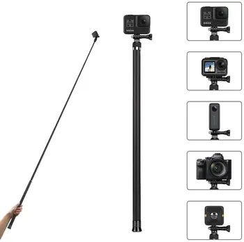 2.7 M 3MCarbon Vlaken Ročni Selfie Palico Raztegljivi Pole Monopod za GoPro Hero 7 6 5/Insta360 ONE X /DJI Osmo Akcijske kamere