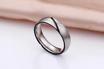 Japonska & korejskem Slogu črno zlato barvo nekaj poročni prstani za moške in ženske Ljubitelje Zavezništvo nerjavno jeklo tesnila zveze
