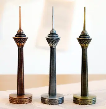 železo stolp točko gradbeni kovinski miniaturni model darilo okraski dom dekoracija dodatna oprema kip