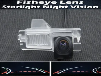 Dinamični Poti Skladbe 1080P Fisheye Objektiv Avto rearview kamera za Ssangyong kyron rexton Night Vision Vzvratno Parkiranje Kamera