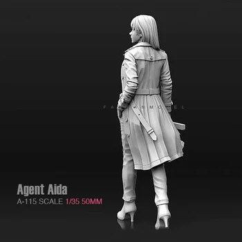 1/35 ,55mm smolo model komplet številke Agent Aida Ženska strelec unpainted A-115