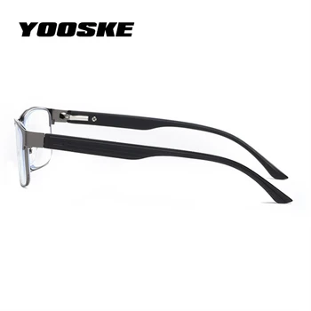 YOOSKE Proti Modri Žarki Obravnavi Očala Moških Poslovnih Zlitine Očala Presbyopic Leče za Bralnik Dioptrije +1.0 4.0
