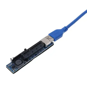 Dodajte Na Kartico PCI Express, USB 3.0 Adapter Raiser Extender PCIE Riser Card USB 3.0 PCI-E, SATA, PCI E Riser PCI Express X1 da X4 Reža