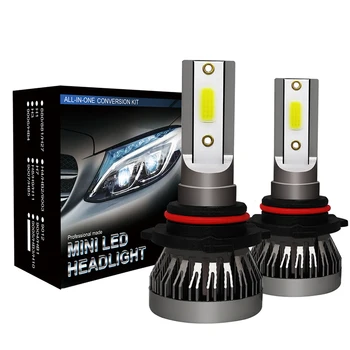 2019 Novo 2PCS H7 LED 12000LM/PAR Mini Avto Smerniki Žarnice LED H1 H7 H8 H9 H11 Žarometi Kit 9005 HB3 9006 HB4 Auto LED Svetilke