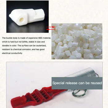 100 kozarcev Zaslon Kavljem Ključavnice Shop, Trgovina Dodatki Prikaz ABS Plastike Varnosti Stop Ključavnice, 5mm