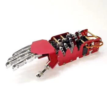 5DOF Robot Roki/Pet Prstov/Rdeča/Kovinski Manipulatorja/Mini Bionic Gripper DIY