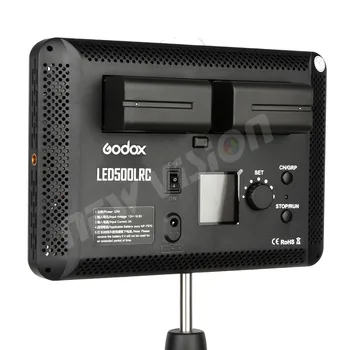 Brezplačno DHL Godox LED500LRC 3300-5600K 500 LED Video Luč, Svetilka + Odd. za DV kamere Kamere +2x NP970 Baterija + Polnilec