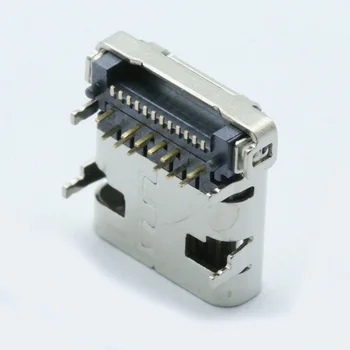 100 kozarcev/veliko USB 3.1 Tip-C 24 Pin Ženski Vtičnico SMD DIP PCB Priključek za PCB design DIY high current hitro polnjenje