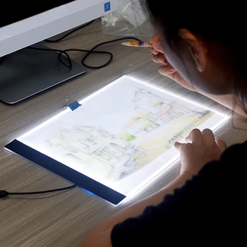 Ultrathin 3,5 mm A4, LED Luči Tablet Pad, ki se Uporablja za EU/UK/AU/US/USB Plug Diamond Vezenje Diamond Slikarstvo Navzkrižno Šiv orodje