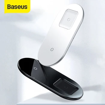 Baseus 2 in1 Brezžični Polnilec za Hitro Polnjenje Za iPhone 11 Pro Max Airpods Za Samsung S10 Huawei 15W Qi Hiter Brezžični Polnilnik