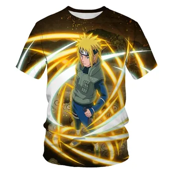 2020 Naruto 3D Print majica s kratkimi rokavi Moški/ženske Modni Anime Moških Oblačil hip hop T-shirt japonski Harajuku ulične Kul Tee majice
