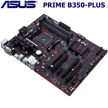 Stojalo AM4 DDR4 ASUS PRIME B350-PLUS matična plošča AMD B350 DDR4 64GB PCI-E 3.0 USB3.1 M. 2 Original Namizje Uporablja Mainboard DDR4